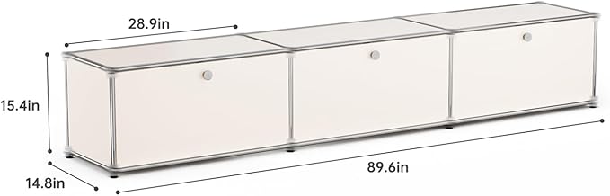 Modern Storage Cabinet Sideboard Versatile Free-Standing Organizer Cabinets for Home Office, Living Room, Bedroom, Kitchen, Garage