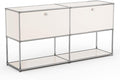 Modern Cabinet Free-Standing, Living Room,Home Office Décor, White