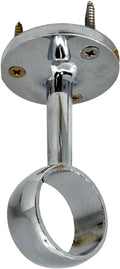 Desunia Die-Cast Mid Hanger for Chrome Round Closet Rod | 1 Pack