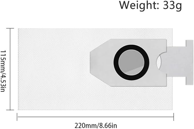 Compatible For Midea V10 V12 W11 ，Compatible For Eureka J12 Ultra Sweeping Machine Dust Bag Home Accesories Robot Vacuum Cleaner(18pcs)