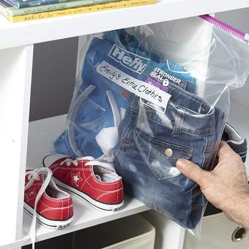 Hefty Slider Jumbo Storage Bags, Extra Large 2.5 Gallon Size, 12ct | Oversized 2.5 Gallon Storage Bags, Store Bulk Food, Clothes, Shoes, and More, Writable Label, Secure Slider Closure