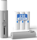 VASSON Mini Lint Roller for Pet Hair - 150 Extra Sticky Sheets Total (3 Rolls x 50) - Travel Lint Remover for Clothes, Furniture, Lint, Fuzz - Value Pack (1 Roller + 3 Refills)