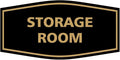 Signs ByLITA Fancy Storage Room Sign (Black Gold) - Medium 1 Pack