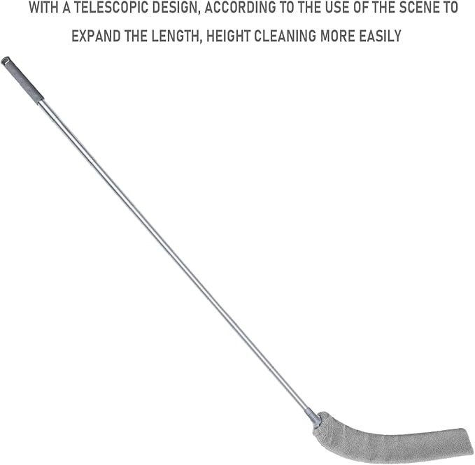 100" Retractable Gap Dust Cleaner Cleaning Tools, Under Appliance Cleaning Gadgets, Microfiber Gap Duster, Underneath Cleaning Tools for Fridges, Couch, Stove, Bed, Furniture
