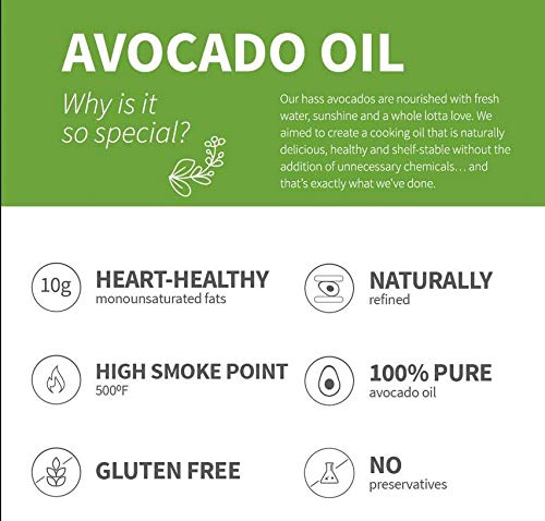 Chosen Foods 100% Pure Avocado Oil Spray, Keto Diet Friendly, Kosher Cooking Spray for Baking, High-Heat Cooking and Frying (6 oz) (Pack of 4)
