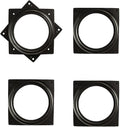 6" Lazy Susan Turntable, 500-lb Heavy Duty Steel Ball Bearing Rotating Tray Swivel Plate Cabinet Low Profile for Dining Table, Stool Chair, Pantry, Organizer (Black)