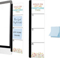 Monitor Memo Board Acrylic Sticky Note Holder Funny Relatable Office Desk Decor with 100 Self Stick Note Pads Hold On Let Me Overthink This Quote