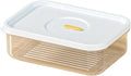 Food Storage Container Fresh Refrigerator Sealed Fresh-Keeping Box Fruit Meat Freezing Storage Cans Kitchen Plastic Food Organizer Case Container Lunch Box(N1 370ml)