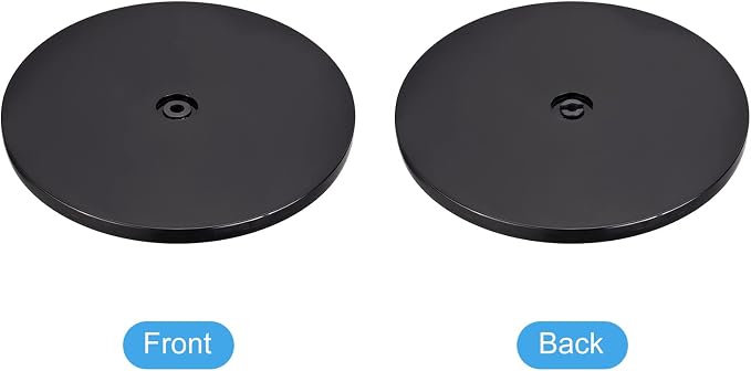 MECCANIXITY 9inch Rotating Swivel Stand with Steel Ball Bearings Lazy Susan Base Turntable for Kitchen Corner Cabinets, Black