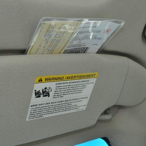 StoreSMART Clear Auto Insurance and Registration Card Holder - Single Pack | Dual-Pocket 4″ × 5⅝″ Protector Durable Vinyl Wallets for Vehicle Car, Insurance Cards, Business Cards, IDs, Organizers