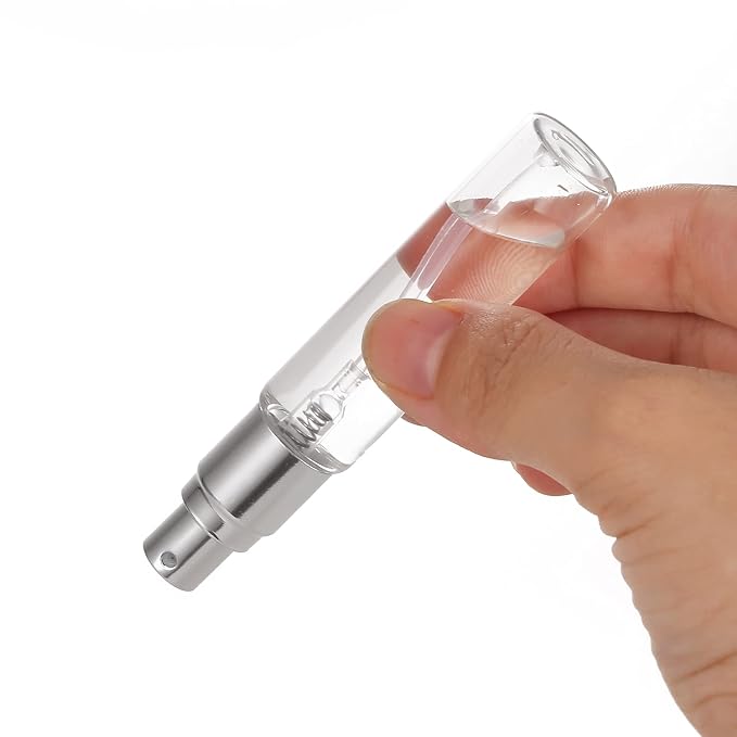 5ML Glass Spray Bottle - Empty Refillable Container Essential Oils, Cleaning Products, Homemade Cleaners, Misting Plants with Water Vinegar Mixtures for Cleaning or Cooking