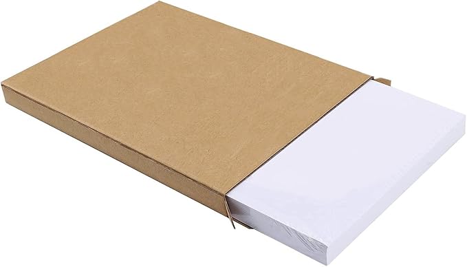 Half Sheet 8.5x5.5inch Shipping Mailing Label 200 Counts, 2 Labels Per Sheet 8.5 x 11 for Laser & Inkjet Printer, Permanent Adhesive Label Square Corner (100 Sheets)