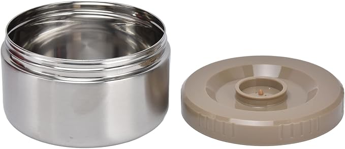 Qiilu Food Flask 2L Termos Para Comida Caliente 24 Horas 304 Stainless Steel 2.3L Vacuum Lunch Box 3 Layers Prevent Leakage Insulated Container For Work Travel (Gold)