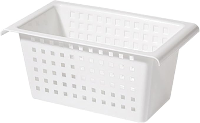 Gonetre Shelf Baskets Storage Basket for Expandable Rod Under Sink Organizer PP Plastic Hanging Basket for Closet Wardrobe Kitchen 30*16*8CM Storage supplies