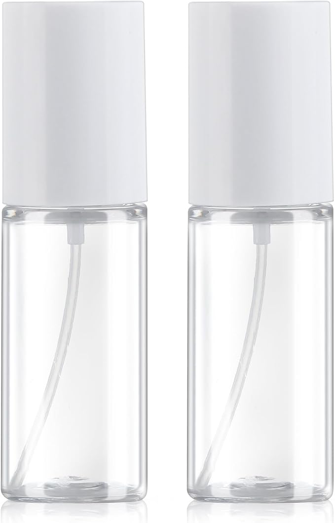 Boenoea Small Spray Bottle,Travel Spray Bottles Plastic Portable Refillable Empty Bottles for Outgoing - Leak Proof - Clear