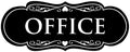 All Quality Designer Office Sign | Easy Installation - Black - Medium (1 Pack)