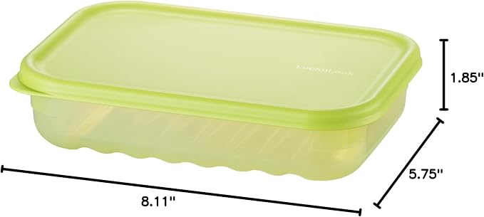 LocknLock Fresh-Block Plastic Food Storage Container | Produce Storage Containers for Fridge | Vegetable & Fruit Storage Containers for Fridge, Airtight Storage, Microwave & Dishwasher Safe, 760ml