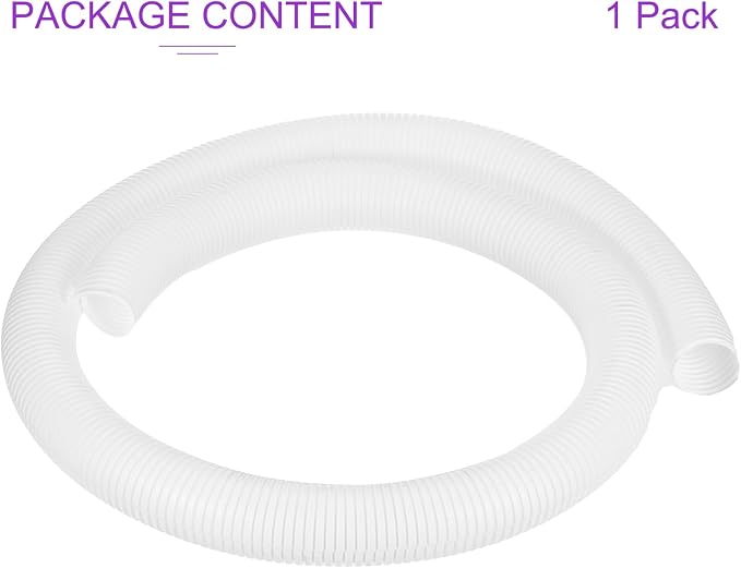 DMiotech 6.6ft Wire Loom Split Tubing 2 Inch(50.8 Mm) ID, Cord Protectors from Pet Flexible Conduit Cable Management for Office, Home, Garden, White