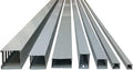 Electriduct 1.4" W x 1.2" H Open Slot Wire Duct Cable Raceway - 12 Sticks | 79 Feet - Gray