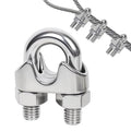 80 Pcs 1/8 inch Stainless Steel Cable Clamps,Wire Rope Clamp | M3, Wire Rope Clamp, Commercial Industrial Residential Projects