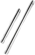 Hanging Closet Rod Heavy Duty with End Caps Adjustable Closet Rod 16-26 Inches Stainless Steel Silver Quantity-1pcs