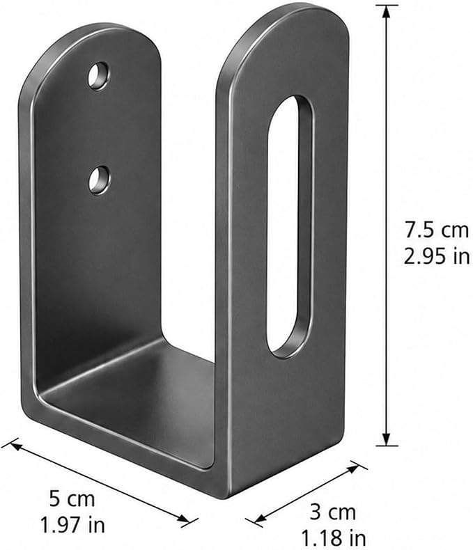6 Pcs Under Cabinet Cutting Board Holder - Thicker Stainless Steel with Strong Adhesive & Nails, Cutting Board Holder Pot Lids Rack Storage Stainless Steel Under Shelf Counter Chopping Board(Grey)