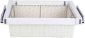 Pull Out Cabinet Storage Basket,Wardrobe Storage Organiser,Easy Pull Out Drawer Dividers for Closet,Stackable Detachable,for Kitchen Office Wardrobes Cupboard Storage(White,545mm x 446mm x 192mm)