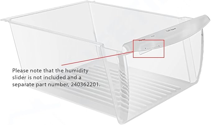 UPGRADED Lifetime Appliance 240351061 Crisper Bin Compatible with Frigidaire Refrigerator