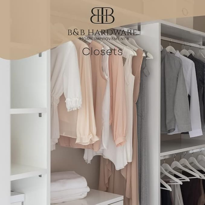 B&B HARDWARE Cabinet Shelves - 3/4'' Thick - Custom Organize Space with Stylish Shelves - Perfect Solution for Home & Office - Melamine Shelves Cut to Order (10" Depth X 10'' Inches Length)