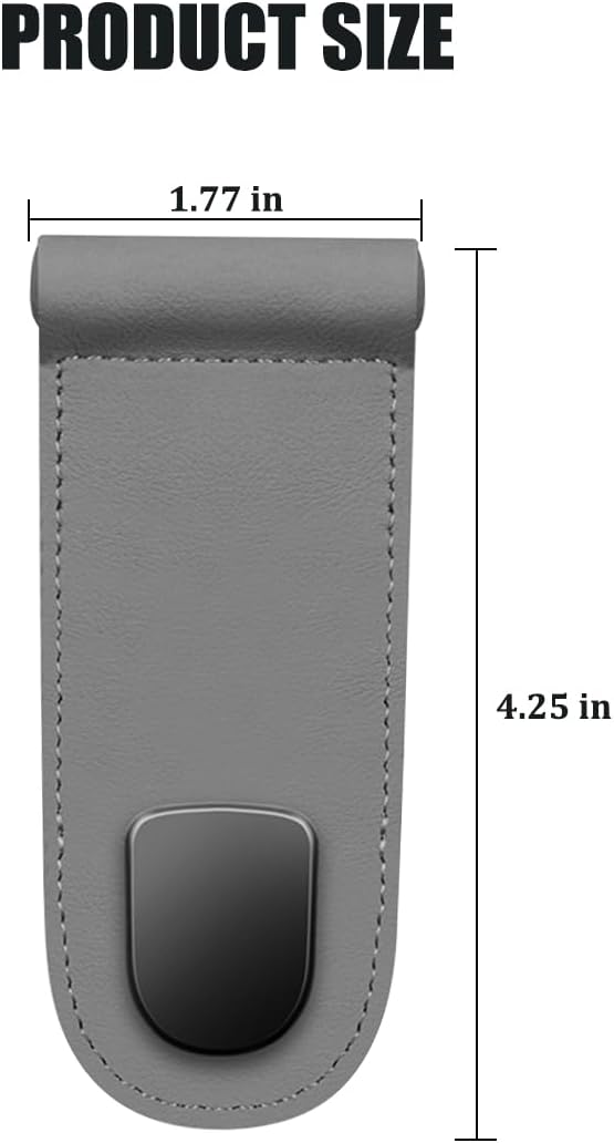 Car Co-Pilot Glovebox Hook, Multifunctional Passenger Seat Glovebox Hanger Organizer for Purse Handbag Umbrella, Auto Interior Glove Box Hanging Storage Hook Holder, Universal Fit (Gray)