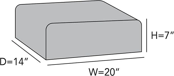 Covermates Keepsakes Rectangular Appliance Cover – Quilted Kitchen Appliance Cover for Countertop Storage – Dust Protection – Stain Resistant – Washable – Slip-On Appliance Design, Slate