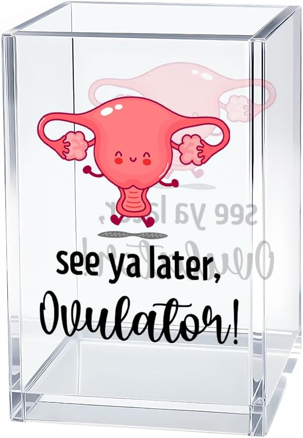 See Ya Later Ovulator Pen Holder Cosmetic Organizer, Funny Hysterectomy Pen Pencil Holders for Desk, Labor And Delivery Gifts Desk Accessories, OB GYN Organizer for Obstetrics Nurse Doctor