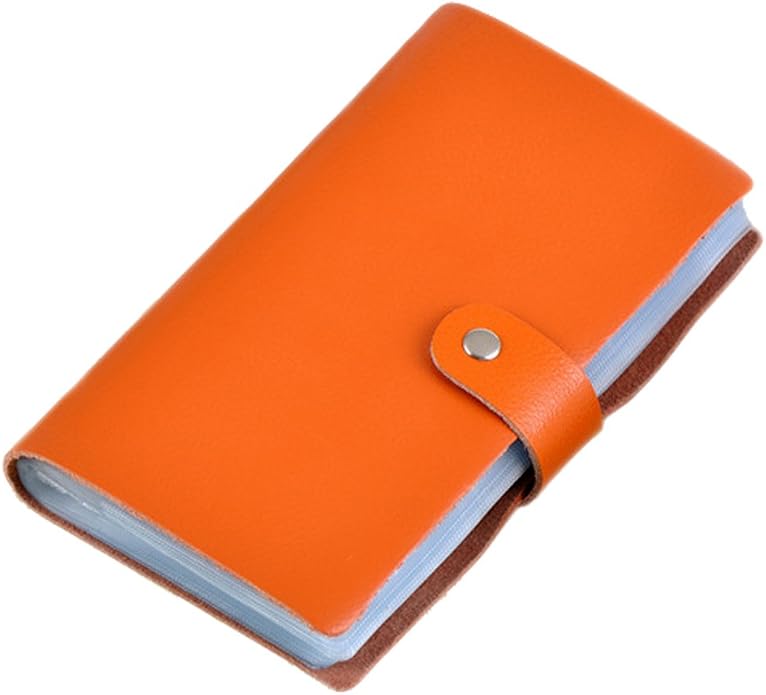 boshiho Leather Credit Card Holder Business Card Case Book Style 90 Count Name ID Card Holder Book