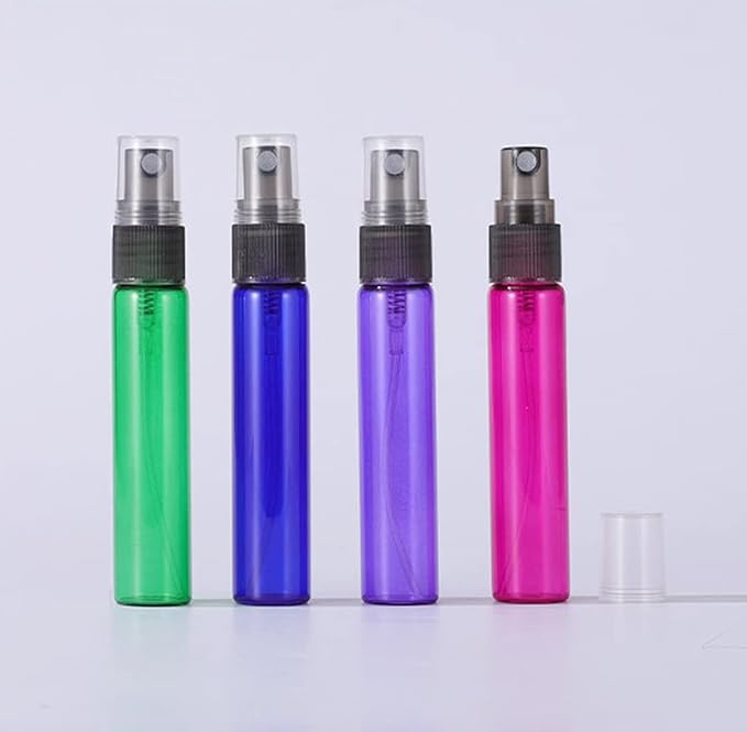 20 Pack Set 10ML Protable Refill Bulk Atomizer Spray Travel Perfume Bottle Hydrating Empty Bottle (Blue)