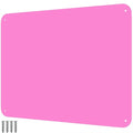9 inches x 6.5 inches Stainless Steel Plate for Magnets, 3M Adhesive Back, Mounting Screws, Ideal for Magnetic Shelf, Spice Holders, Fridge Magnets. Mount Anywhere! (Pink, 1 Pack)