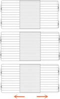 Slideep Expandable Closet Wire Shelves Stainless Steel, Heavy Duty Tension Shelf Cabinet Organizer, Strong Adhesive Closet Divider Organizer System (Large, 3Pack)