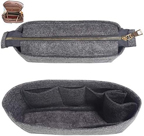 Bag Organizer, Bag Shaper Purse Insert Felt Organizer Fit in NeoNoe Noé and other Bucket Bags - grey