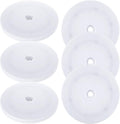 WOPPLXY 6 Pcs Small Lazy Susan 6 Inch, 6 Inch Lazy Susan Turntable Acrylic Ball Bearing Rotating Tray, Rotating Swivel Base White Lazy Susan for Kitchen Countertop, Pantry, Cabinet, Spices, Makeup