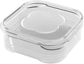Food Storage Container Fresh Frozen Meat Preservation Box Refrigerator Food Retain Freshness Transparent Storage Jar Home Kitchen Vegetable Storage Organizer(Clear-650ml,1-Tier_3PCS)