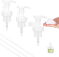 Segbeauty 3pcs White Foam Hand Soap Dispener Pump Replacement, Foam Dispenser Pump for Kitchen Hand Soap Dispensing Bottle, Bathroom Foaming Pumps Head, 40 Thread Size Foaming Bottle Lid Reusable