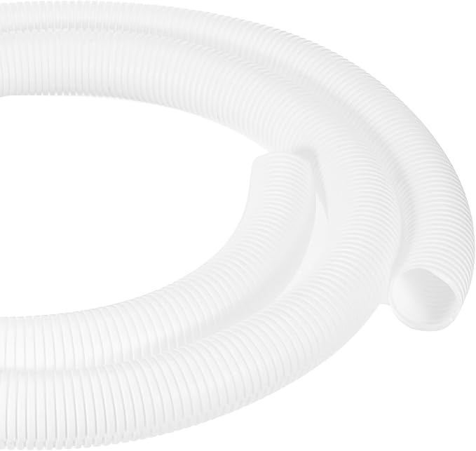 DMiotech 10ft Wire Loom Split Tubing 2 Inch(50.8 Mm) ID, Cord Protectors from Pet Flexible Conduit Cable Management for Office, Home, Garden, White