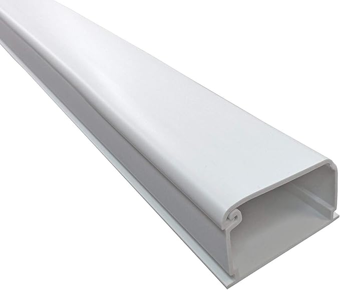 Electriduct 2150 Series Latching Cable Raceway - 2" x 1.5" Channel Size - 3 Sticks - 5 Feet Long (15 Feet Total) - White