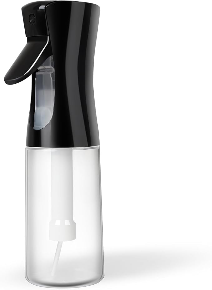 Continuous Spray Bottles, Ultra Fine Mist Sprayer, Spray Bottle For Hairstyling, Cleaning, Plants, Pets, Barbers, Salons (Black)