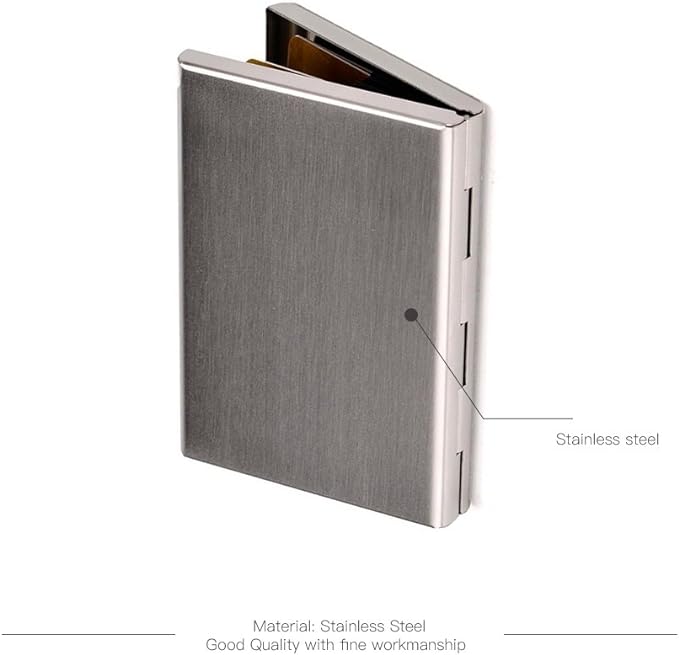 EASTNIGHTS RFID Credit Card Holder Metal Wallet Slim Credit Card Case Protector Business Card Holder for Women or Men