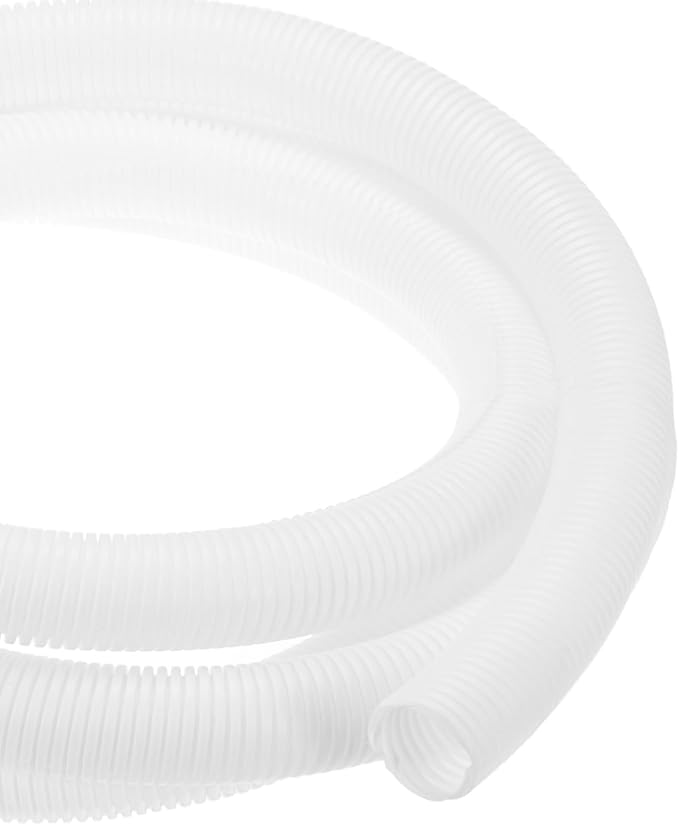 DMiotech 10ft Wire Loom Split Tubing 1 Inch(25.5 Mm) ID, Cord Protectors from Pet Flexible Conduit Cable Management for Office, Home, Garden, White