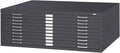 Safco Products 4986BL 10-Drawer Flat File for 42" Wide x 30" Long Documents, with Case-Hardened Rollers & Optional Space-Saving Base - Black