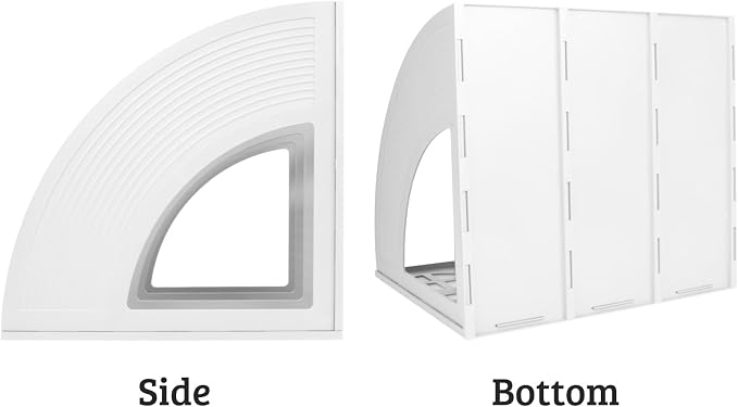 SAYEEC Magazine Holder Plastic File Sorter Binder Holder for Desk Folder Organizer Stand Book Shelf Dividers Vertical Filling Storage Rack Desktop Bookshelf Display Box for Office School Home (Grey)