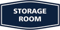 Signs ByLITA Fancy Storage Room Sign (Navy Blue/White) - Medium 5 Pack