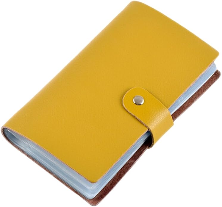 boshiho Leather Credit Card Holder Business Card Case Book Style 90 Count Name ID Card Holder Book