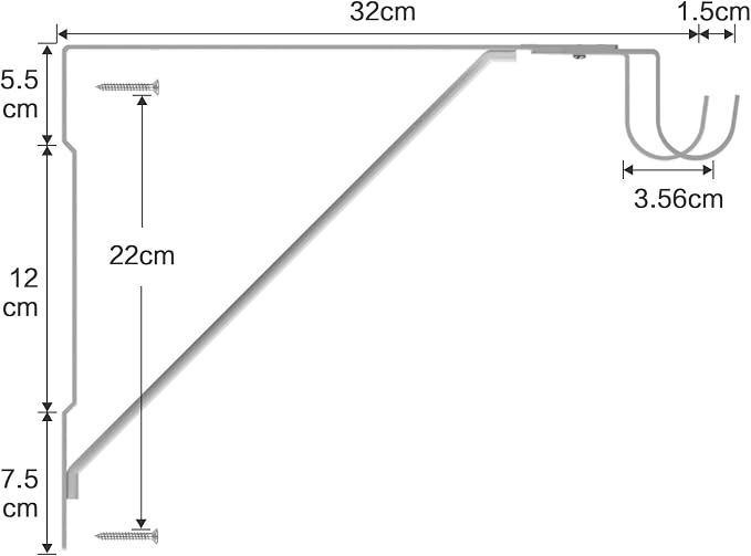 Adjustable Hook Closet Shelf and Rod Brackets, Eau 4 Packs of White Heavy Duty Closet Rod Bracket for Shelf Storage and Closet Rod, Wall Mounted Closet Shelves Bracket
